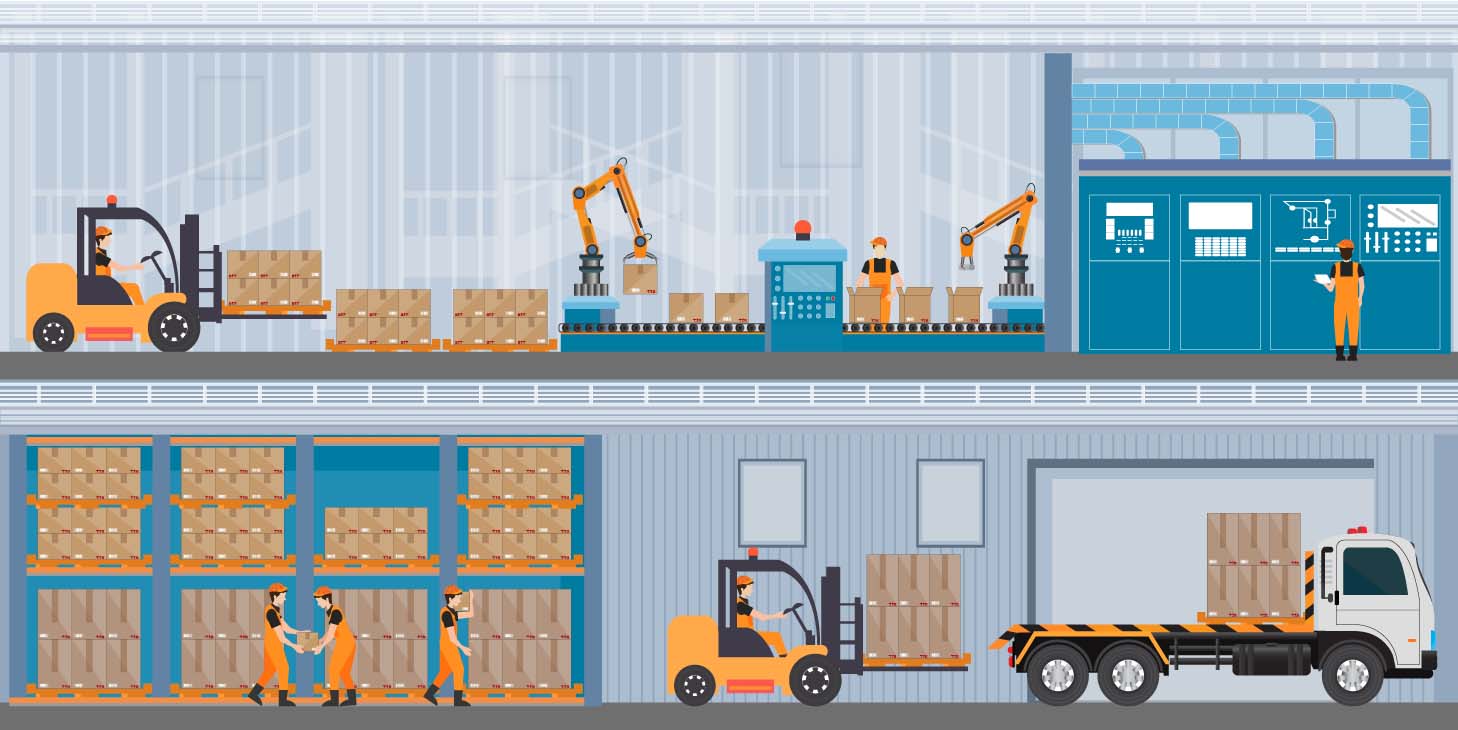 製造現場、物流倉庫、故障品サービス現場などDXが求められる現場
